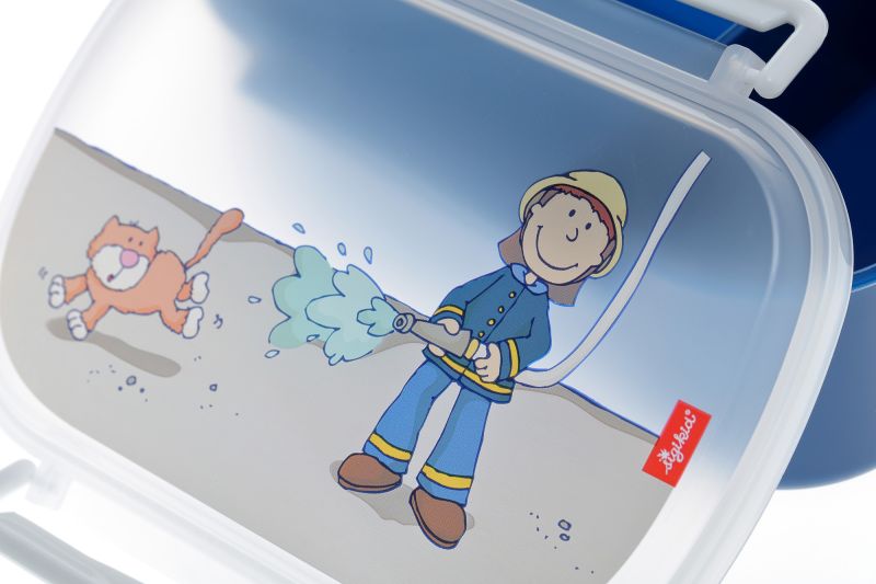 Sigikid Kinder Brotzeitbox für Jungen, Frido Firefighter Lagerräumung