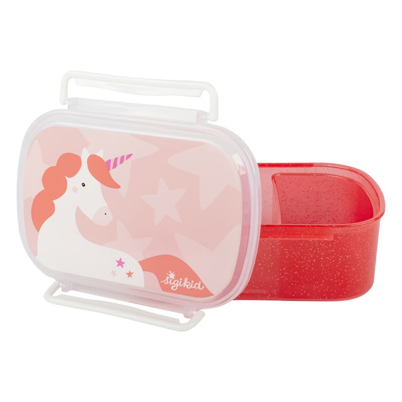 Sigikid Kinder Brotdose Einhorn, rot zollfrei