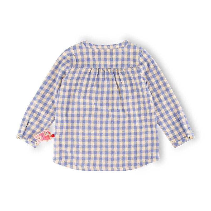 Sigikid Kinder Karo Flanellbluse, blau-weiß 2025