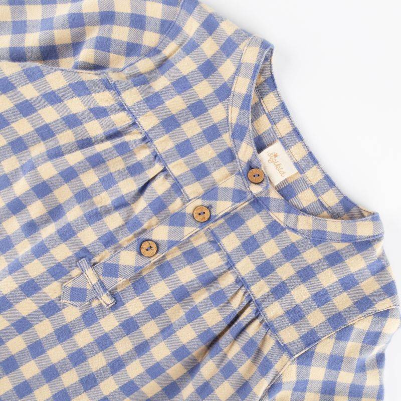 Sigikid Kinder Karo Flanellbluse, blau-weiß 2025