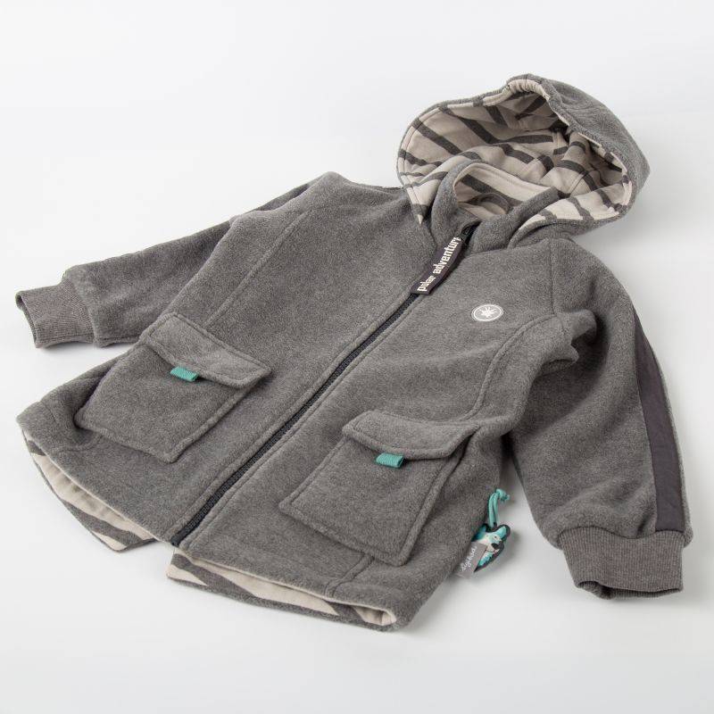 Sigikid Kinder Fleecejacke Polar Expedition, graumeliert Auslauf