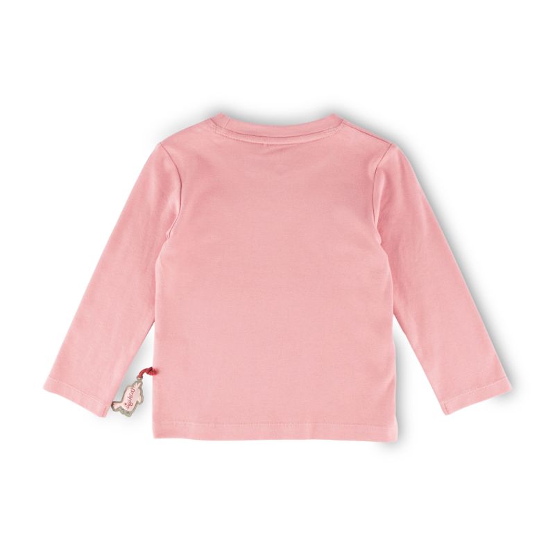 Sigikid Kinder Langarmshirt mit Stickmotiv Kakadu, rosa Schlussverkauf
