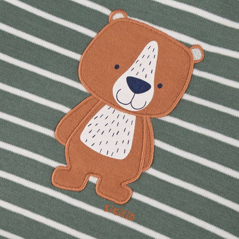 Sigikid Baby Langarm Wendeshirt, blau oder grün-weiß geringelt Meist gekauft
