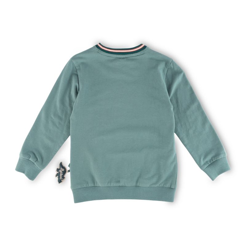 Sigikid Kinder Sweatshirt Dino, grün Großer Ausverkauf