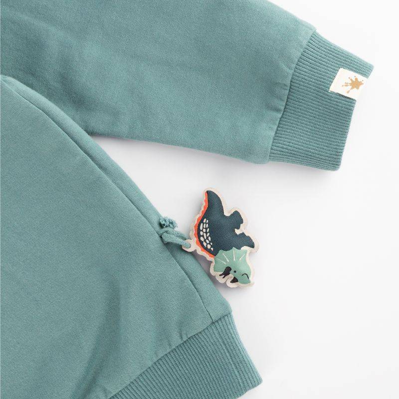 Sigikid Kinder Sweatshirt Dino, grün Großer Ausverkauf