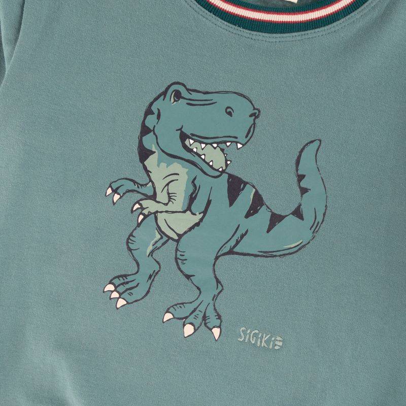 Sigikid Kinder Sweatshirt Dino, grün Großer Ausverkauf