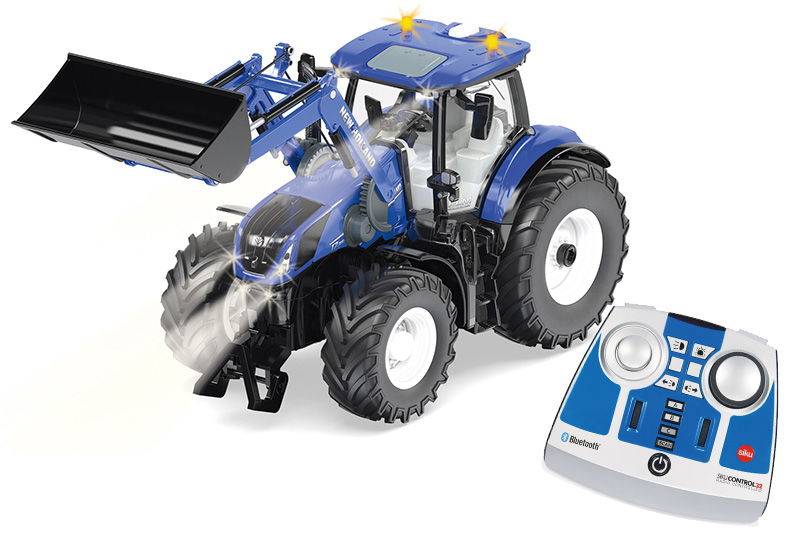 Siku New Holland T7.315 mit Frontlader, App-Steuerung und Bluetooth Fernsteuermodul 10679800000 Kostenloser Versand international