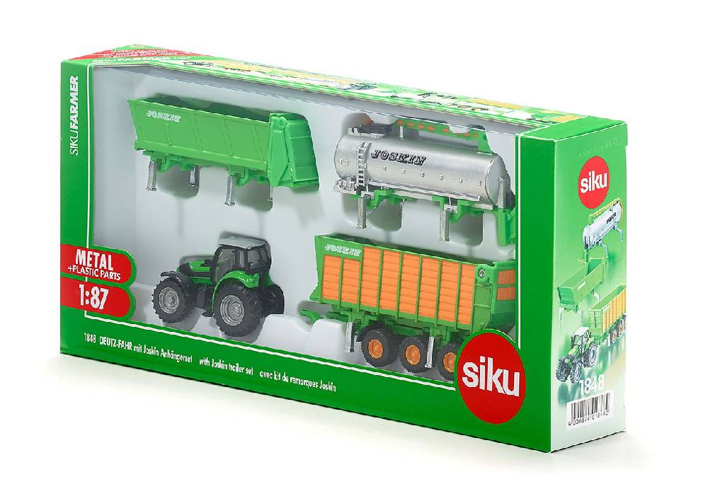 Siku DEUTZ-FAHR mit Joskin Anhängerset 10184800001 Kostenloser Versand
