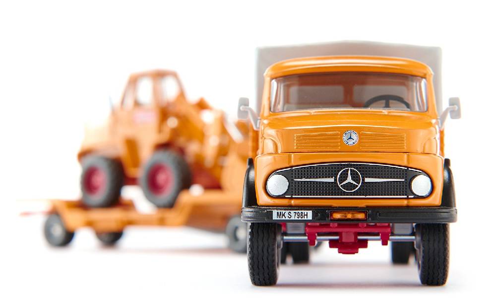 Siku Mercedes-Benz 710 mit Kramer 411 Radlader Bölling 10411700001 Begrenzte Freigabe