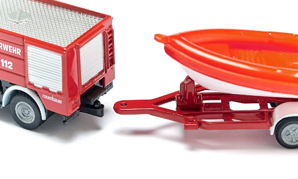 Siku Unimog Feuerwehr mit Boot 10163600005 Muttertagsangebot