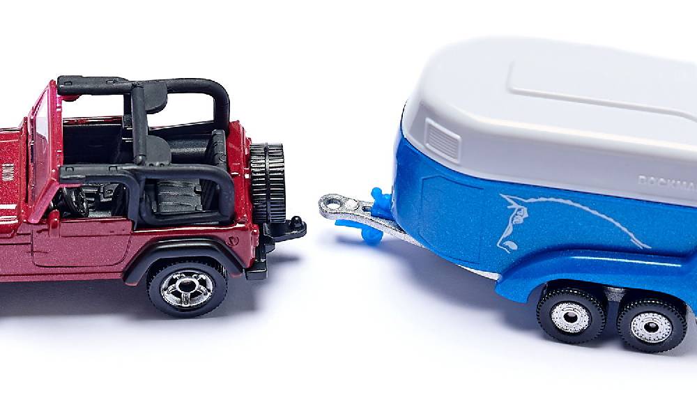 Siku Jeep mit Pferdeanhänger 10165100004 Vierteljährliche Förderung