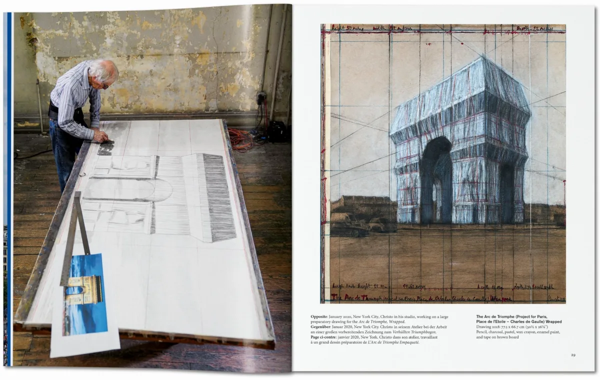TASCHEN Christo and Jeanne-Claude. L’Arc de Triomphe, Wrapped Vierteljährliche Förderung