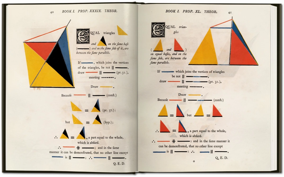 TASCHEN Oliver Byrne. The First Six Books of the Elements of Euclid Große Rabatte