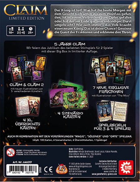 spieleoffensive Claim - Big Box (Limited Edition) Tiefpreis