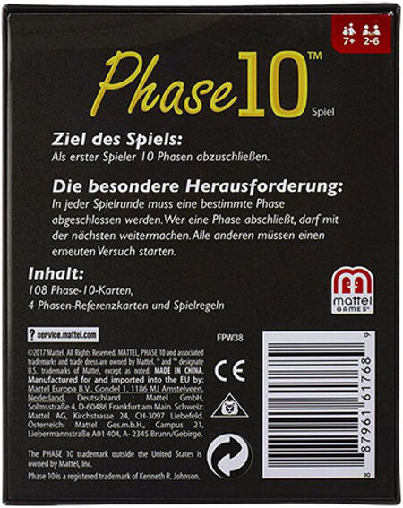 spieleoffensive Phase 10 - Kartenspiel Fabrikverkauf