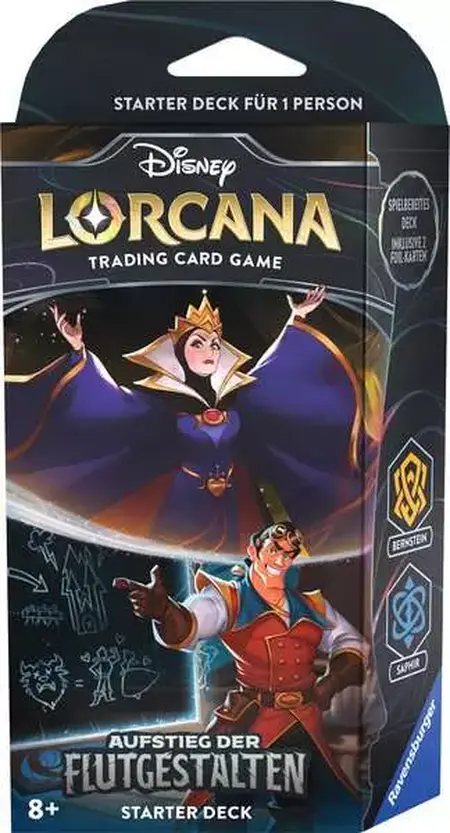 spieleoffensive Disney Lorcana: Set 2 - Aufstieg der Flutgestalten: Starter Deck Bernstein und Saphir Super Sparpreis