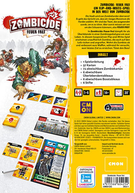 spieleoffensive Zombicide: Feuer frei Flip n`Write Angebote