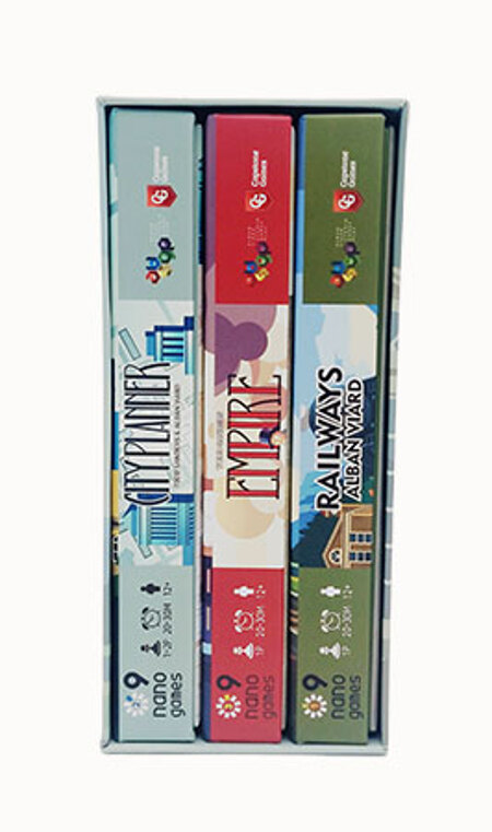 spieleoffensive Nano9Games - Teil 1 - Sammelbox (City Planner Empire Railways) Räumungsverkauf