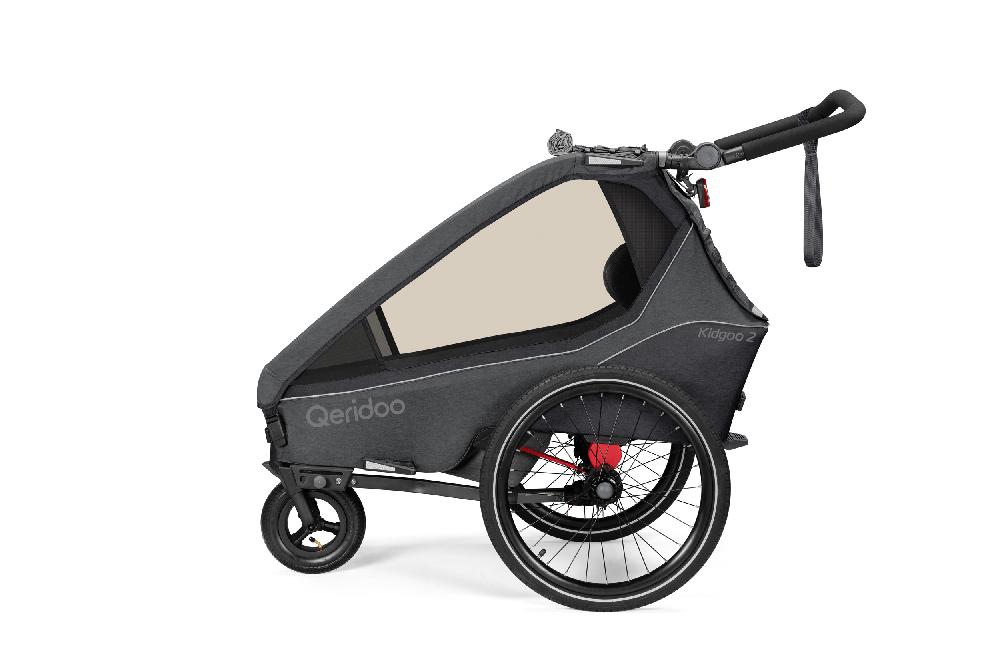 babymarkt Kinderfahrradanhänger Kidgoo2 Steel Grey Kollektion 2023 inklusive Hängematte Plus Limited Edition Theraline Riesige Ersparnisse