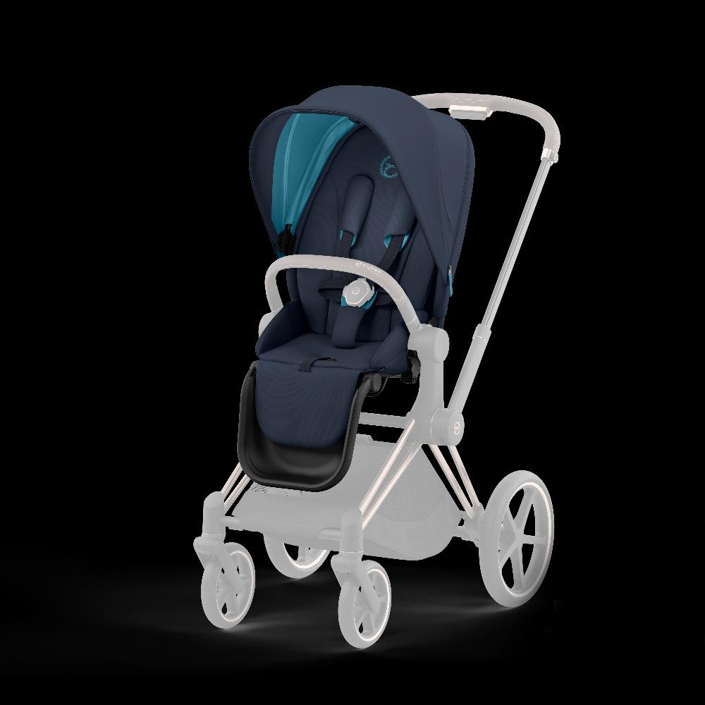 babymarkt Kombikinderwagen Priam Rosegold Dark Navy Conscious Collection Tiefpreis