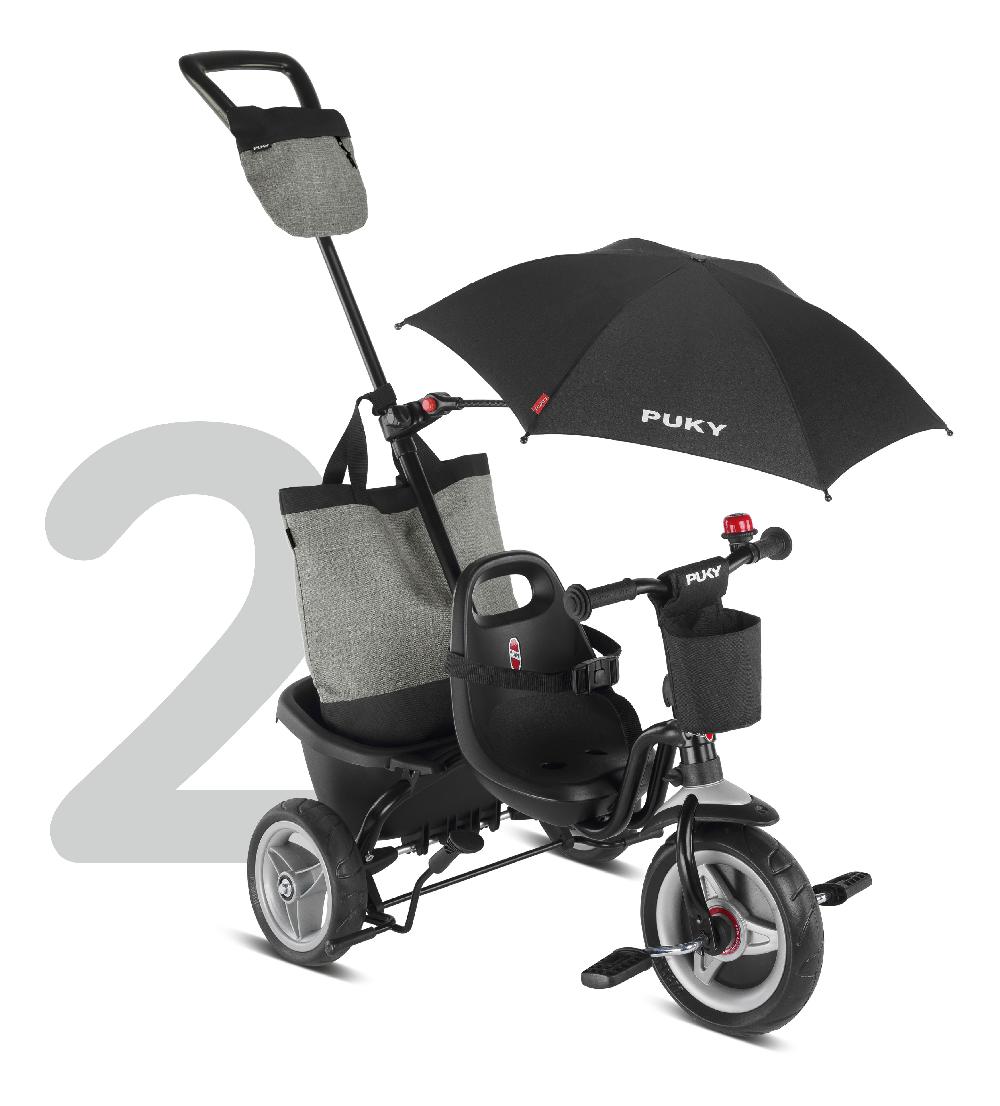 babymarkt 4 in 1 Dreirad Ceety Comfort schwarz 2442 Auslauf