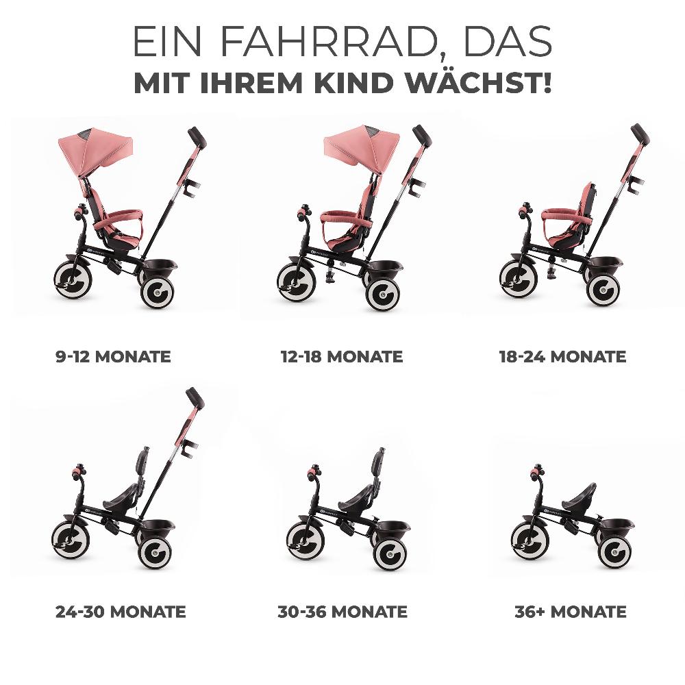 babymarkt Dreirad Aston rose pink Weihnachtsangebot