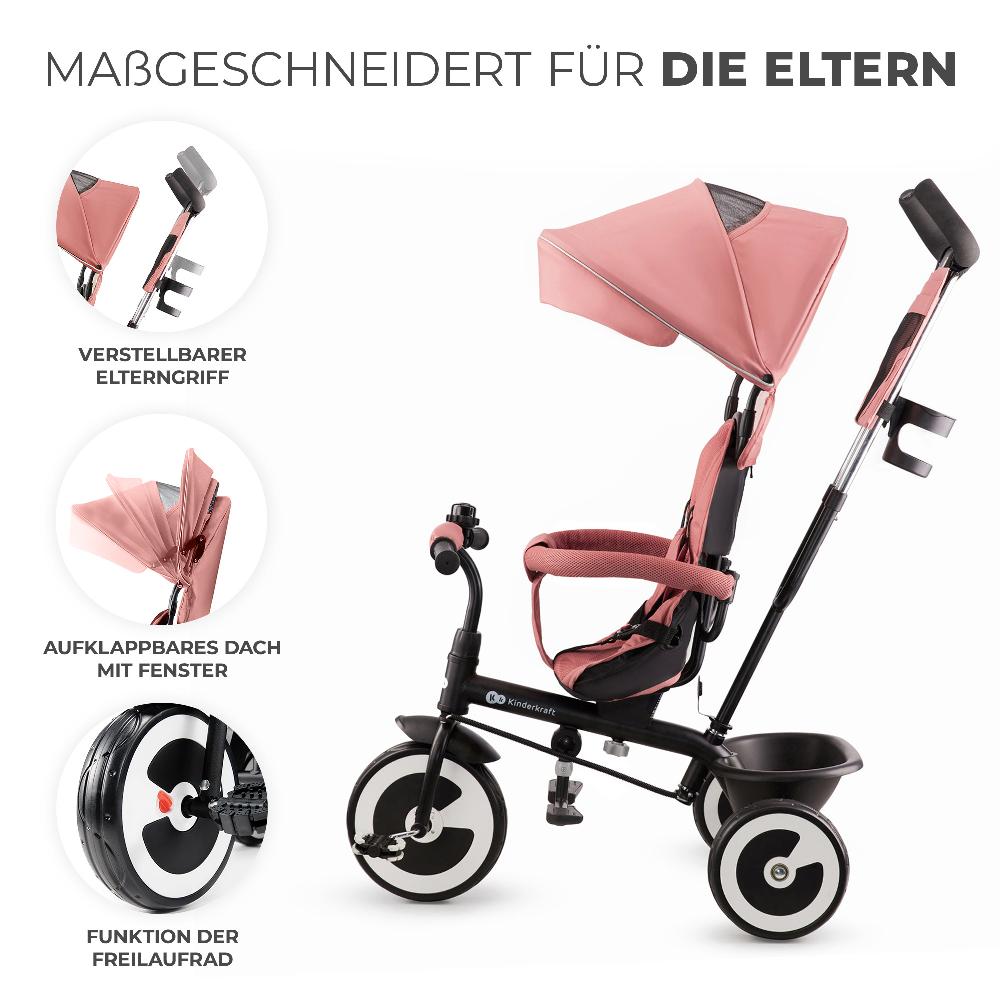 babymarkt Dreirad Aston rose pink Weihnachtsangebot