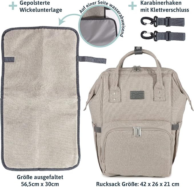 babymarkt ProGression Wickelrucksack inkl. Wickelunterlage Schwarz Bis zu 55% Rabatt