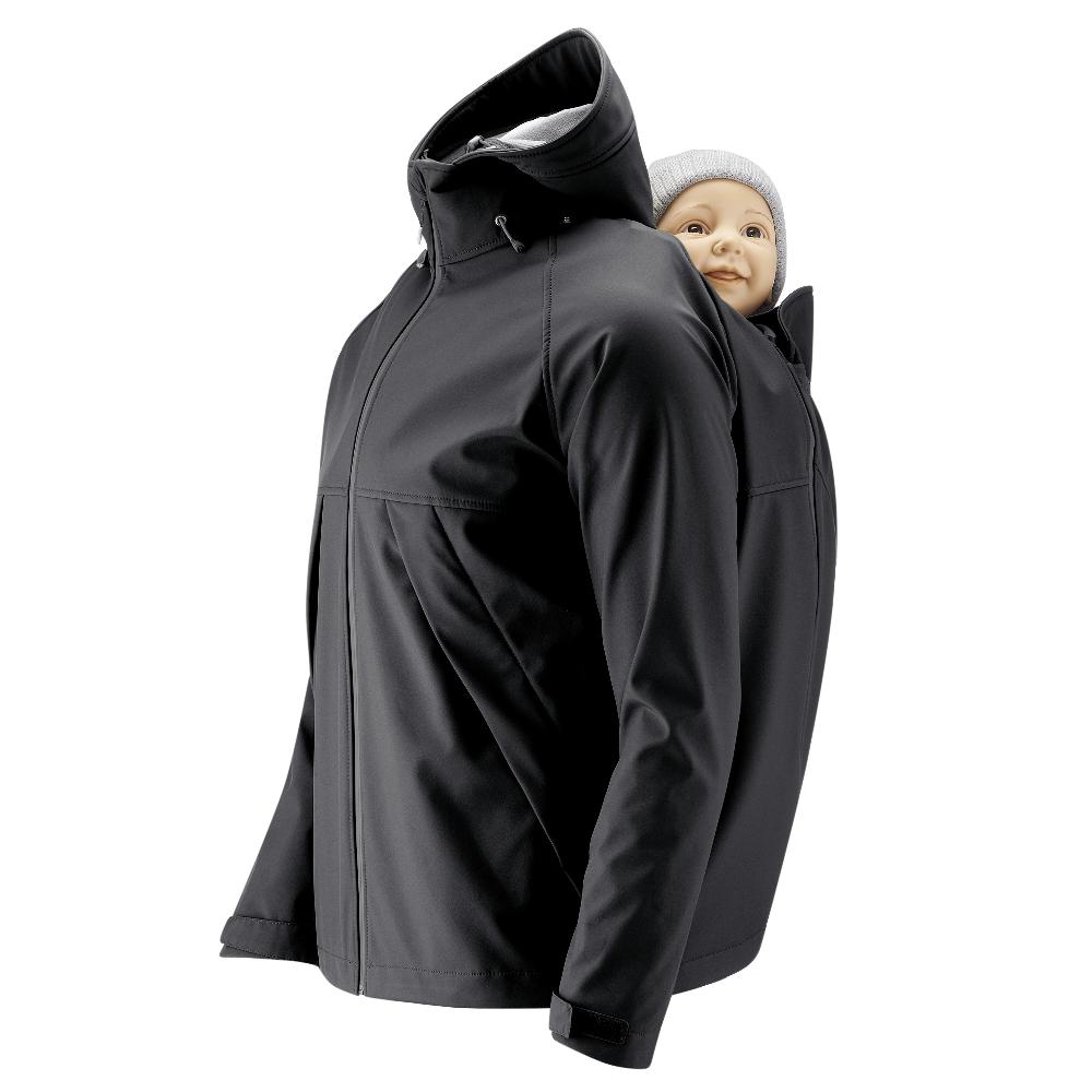babymarkt Softshell-Tragejacke für Männer Allrounder schwarz Flash Sale