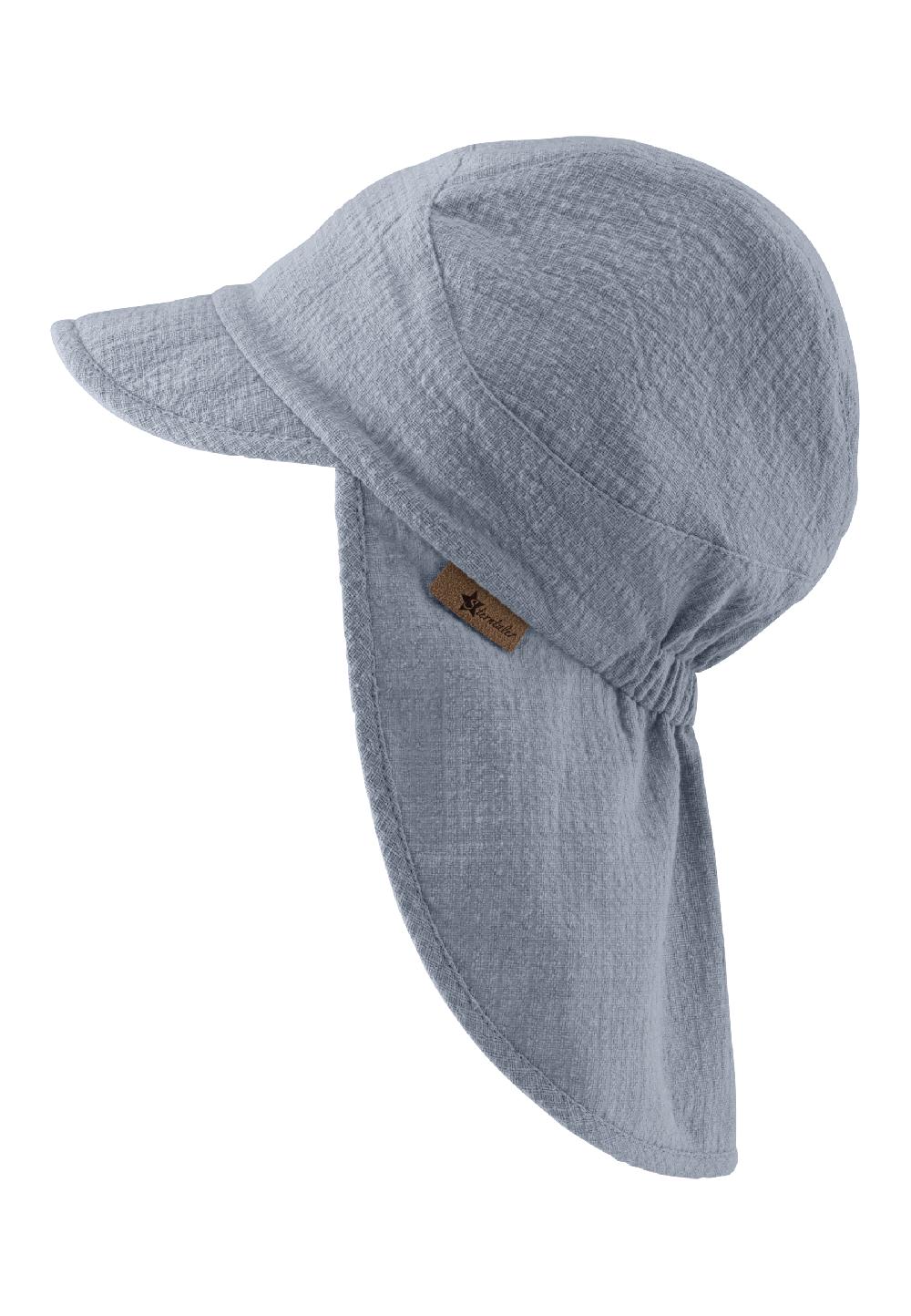babymarkt Schirmmütze mit Nackenschutz Struktur graublau Begrenztes Angebot
