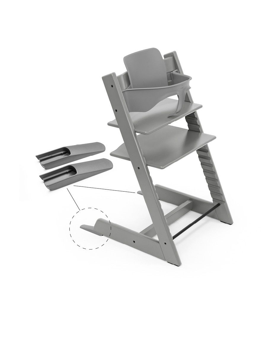 babymarkt Tripp Trapp Hochstuhl Buche Storm Grey + Gratis Baby Set V2 storm grey Nur noch ein Tag übrig