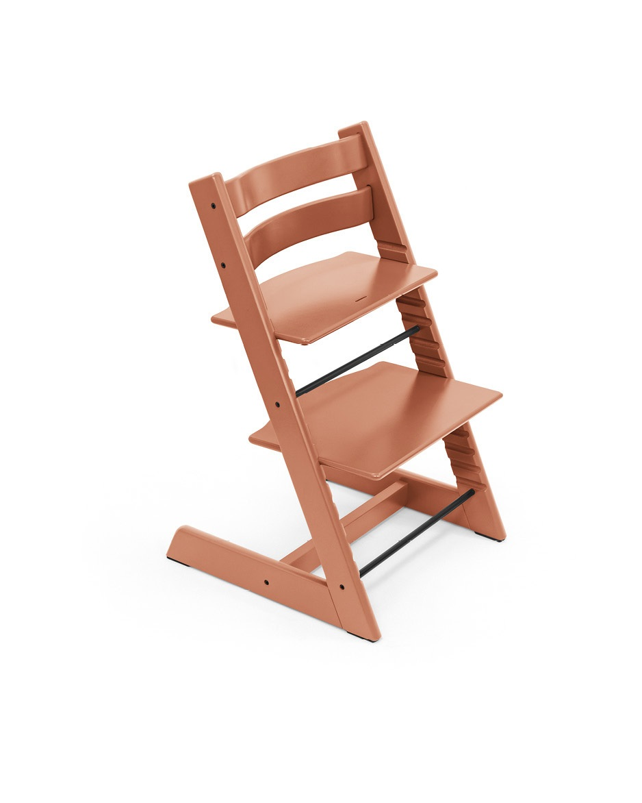 babymarkt Tripp Trapp Hochstuhl Buche Terracotta + gratis Baby Set V2 Terracotta Fabrikverkauf