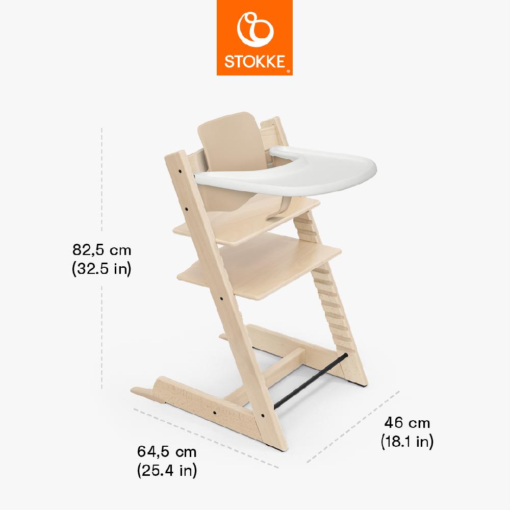 babymarkt Tripp Trapp Hochstuhl Buche natur inkl. Tray weiß und Baby Set V2 natur Fabrik Onlineshop