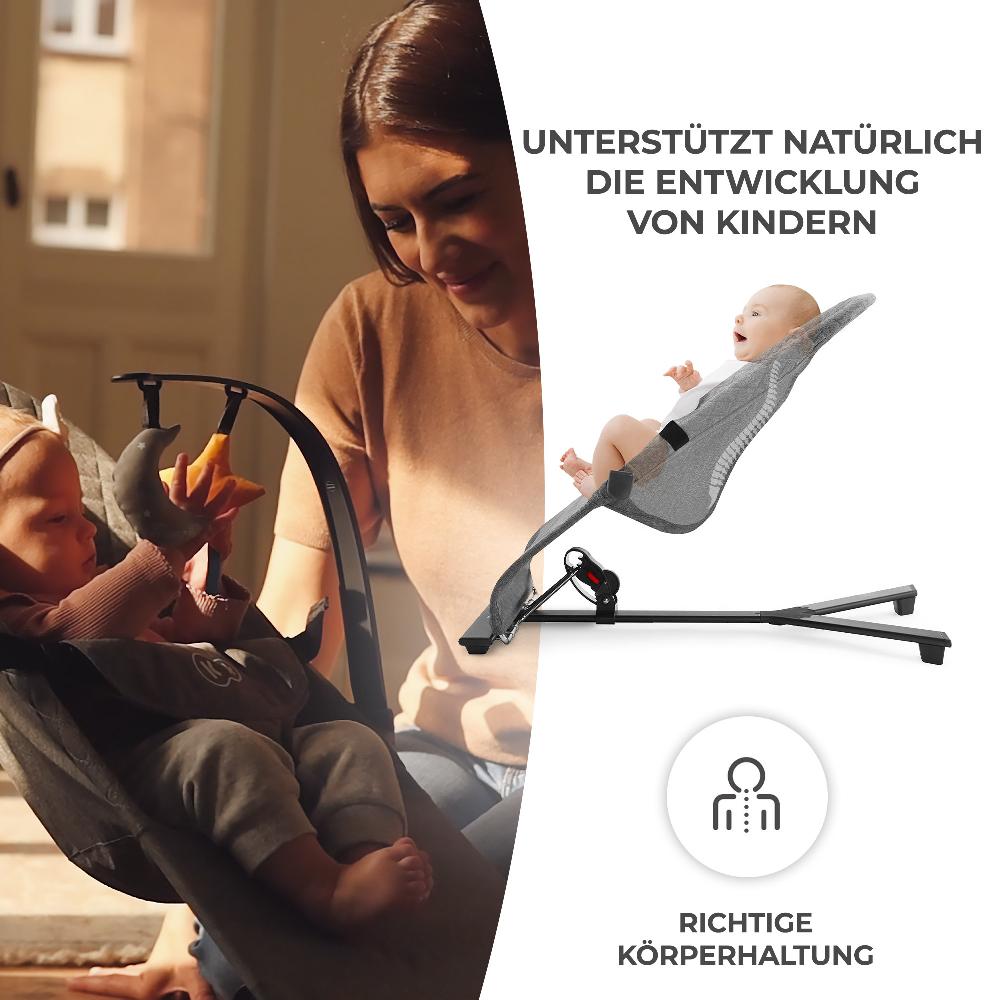 babymarkt Babywippe MIMI grey Versandkostenfrei