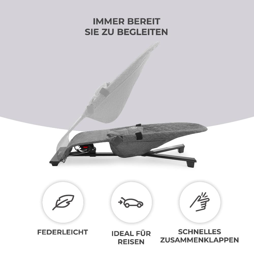 babymarkt Babywippe MIMI grey Versandkostenfrei