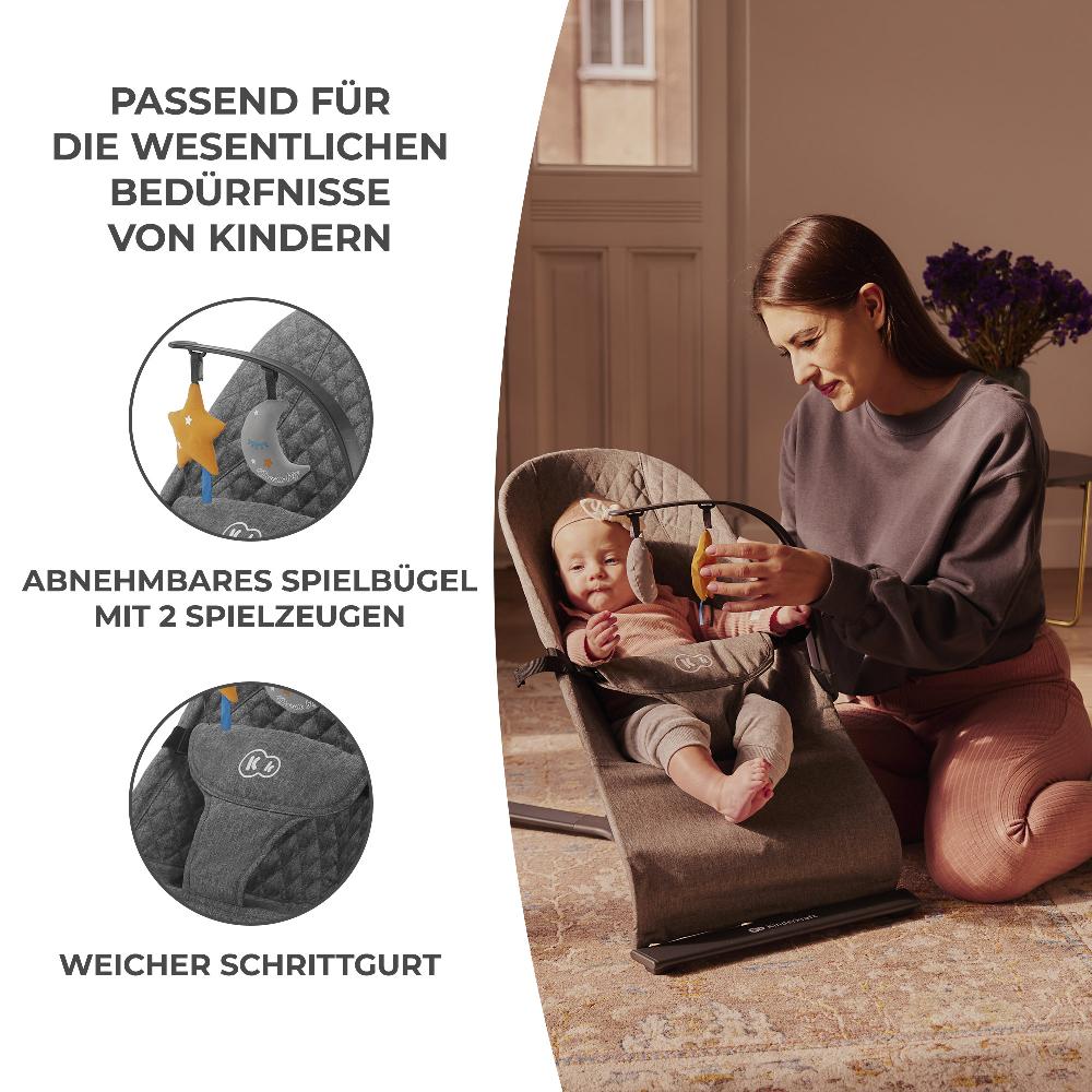 babymarkt Babywippe MIMI grey Versandkostenfrei