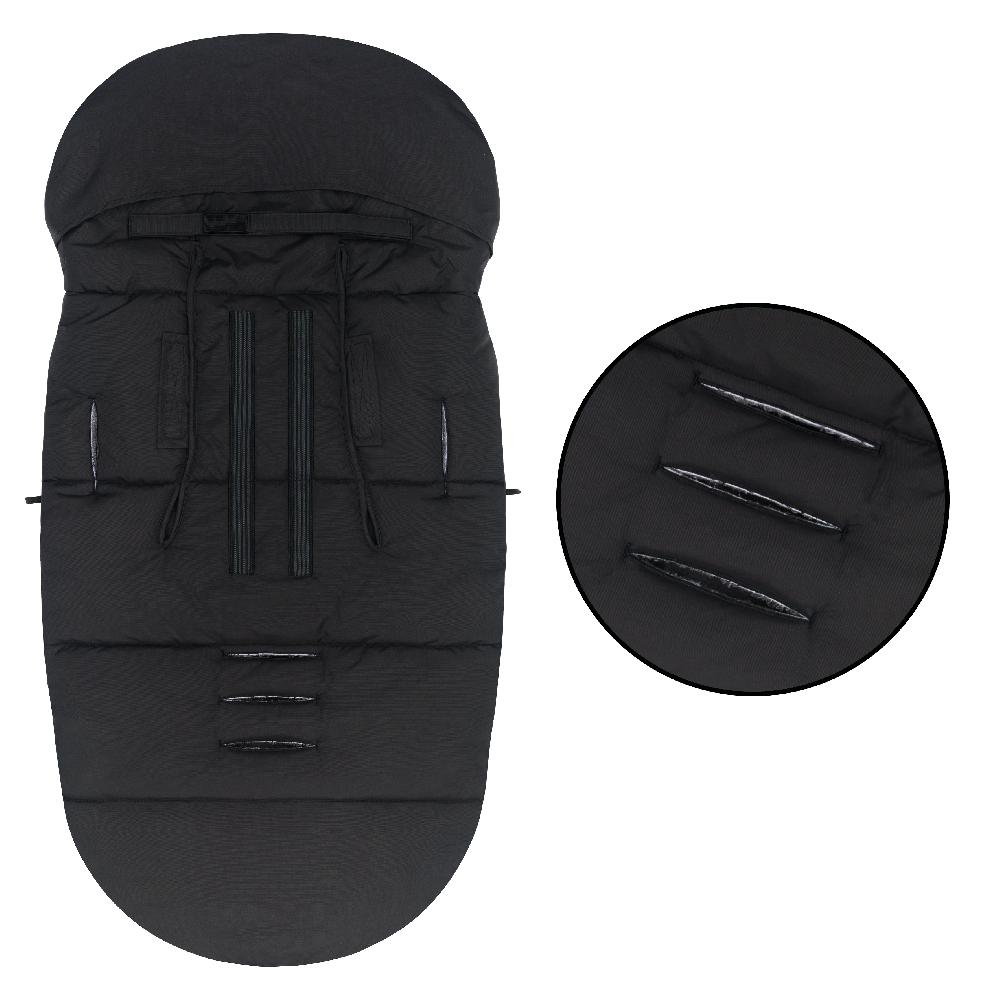 babymarkt Winterfußsack vanntasly Thermo schwarz Großer Ausverkauf