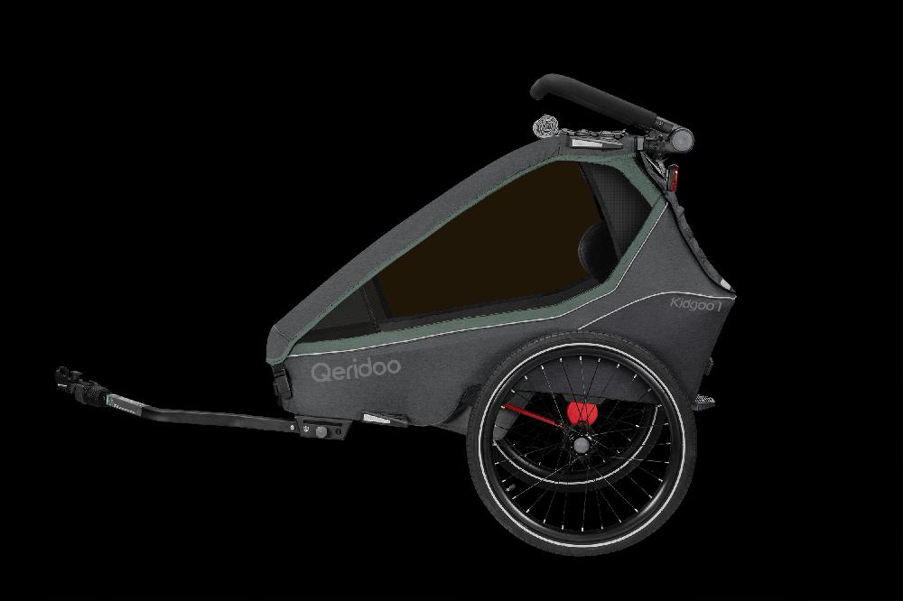 babymarkt Kinderfahrradanhänger Kidgoo1 Ivy Green Kollektion 2023 inklusive Hängematte Plus Limited Edition Theraline Begrenzte Freigabe