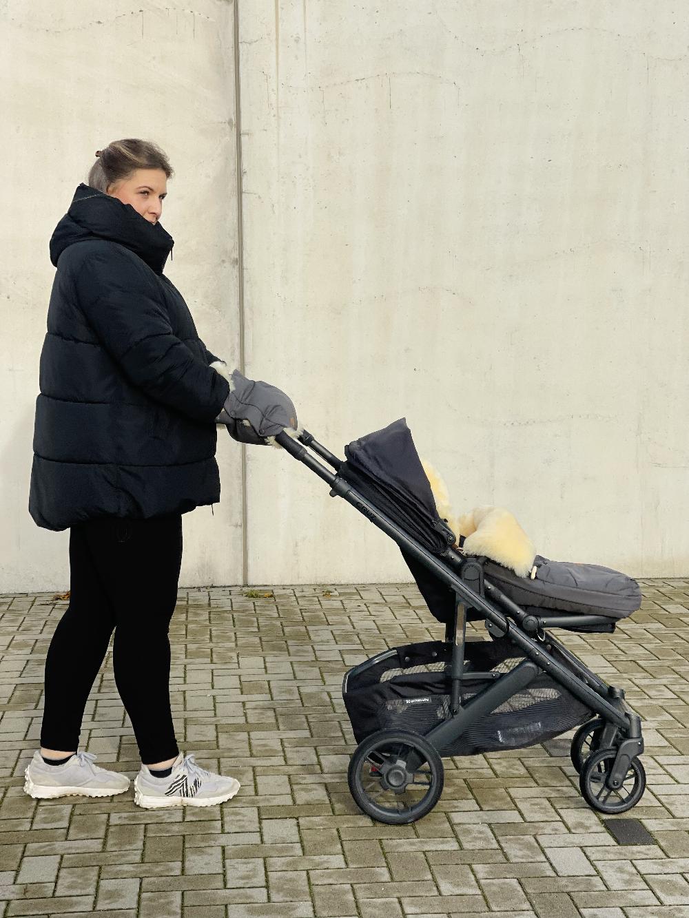 babymarkt Winterfußsack vartasly Lammfell grau Letzte 2 Tage