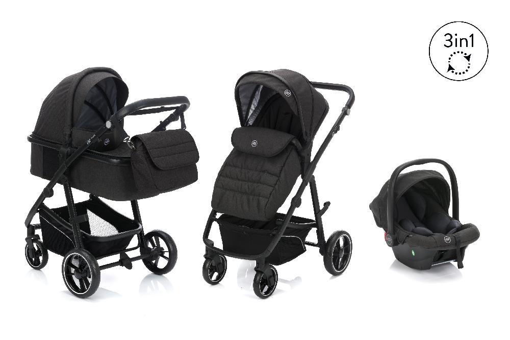 babymarkt Kombikinderwagen 3 in 1 Jaguar dunkelgrau melange Bis zu 50% Rabatt