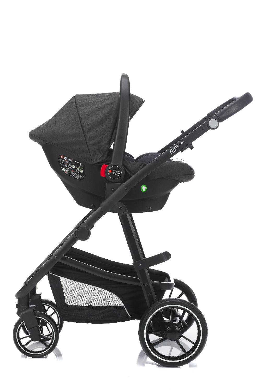 babymarkt Kombikinderwagen 3 in 1 Jaguar dunkelgrau melange Bis zu 50% Rabatt