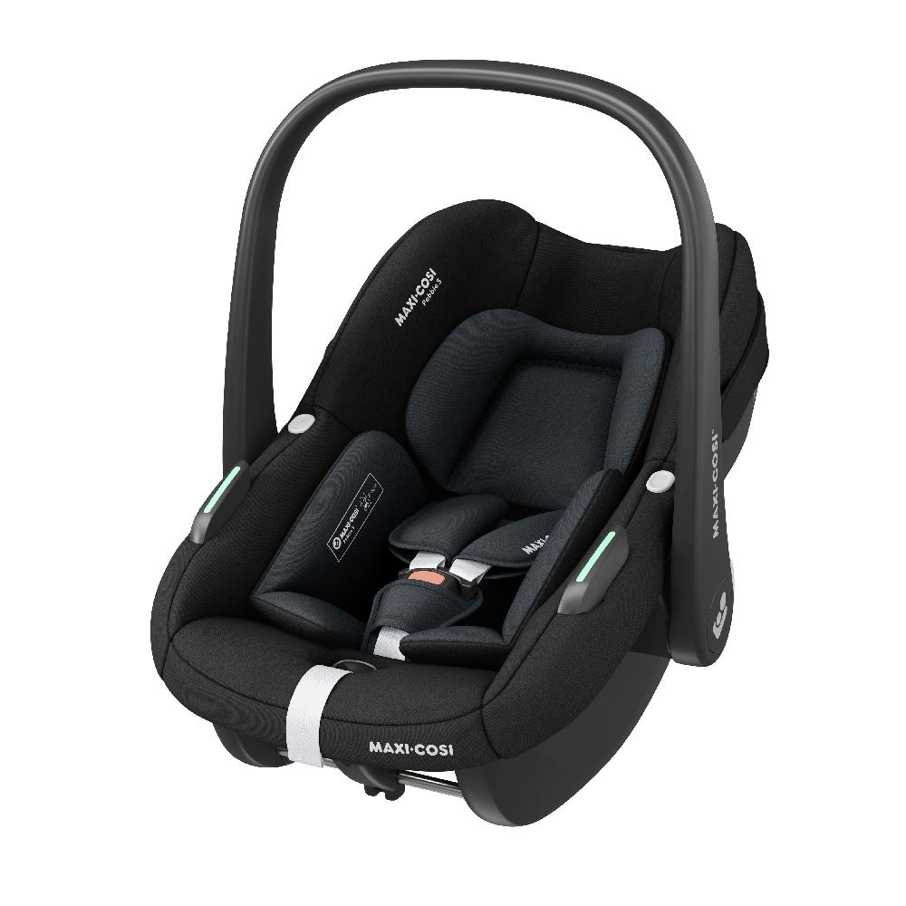 babymarkt Kombikinderwagen Plaza Plus Essential Green inkl. Babyschale Pebble S Tonal Black und Adapter Baby Black Kostenloser Versand