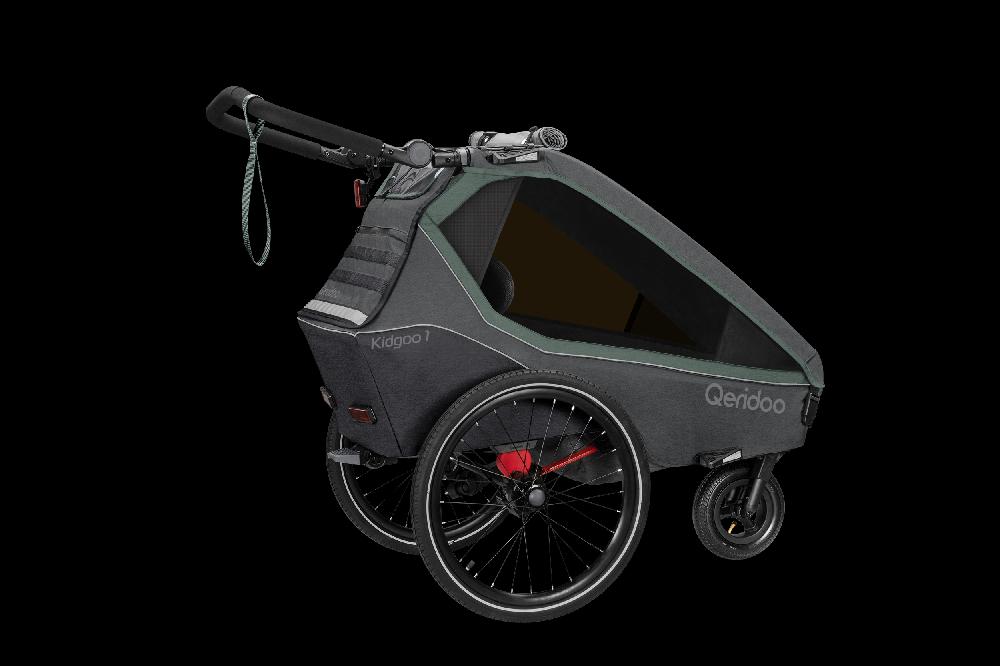 babymarkt Kinderfahrradanhänger Kidgoo1 Ivy Green Kollektion 2023 Limitierter Zeitrabatt