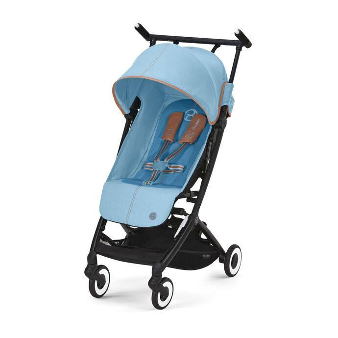 babymarkt Buggy Libelle Beach Blue inklusive Babyschale Cloud G i-Size Lava Grey und Adapter Preisnachlass