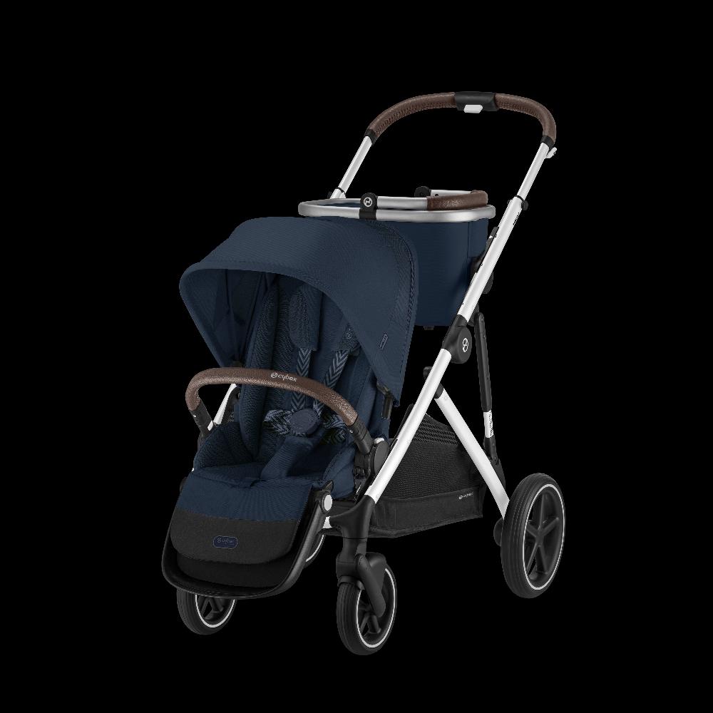 babymarkt Kinderwagen Gazelle S Silver Ocean Blue inklusive Babyschale Cloud G i-Size Plus Ocean Blue Basisstation Base G und Adapter Weihnachtsangebot