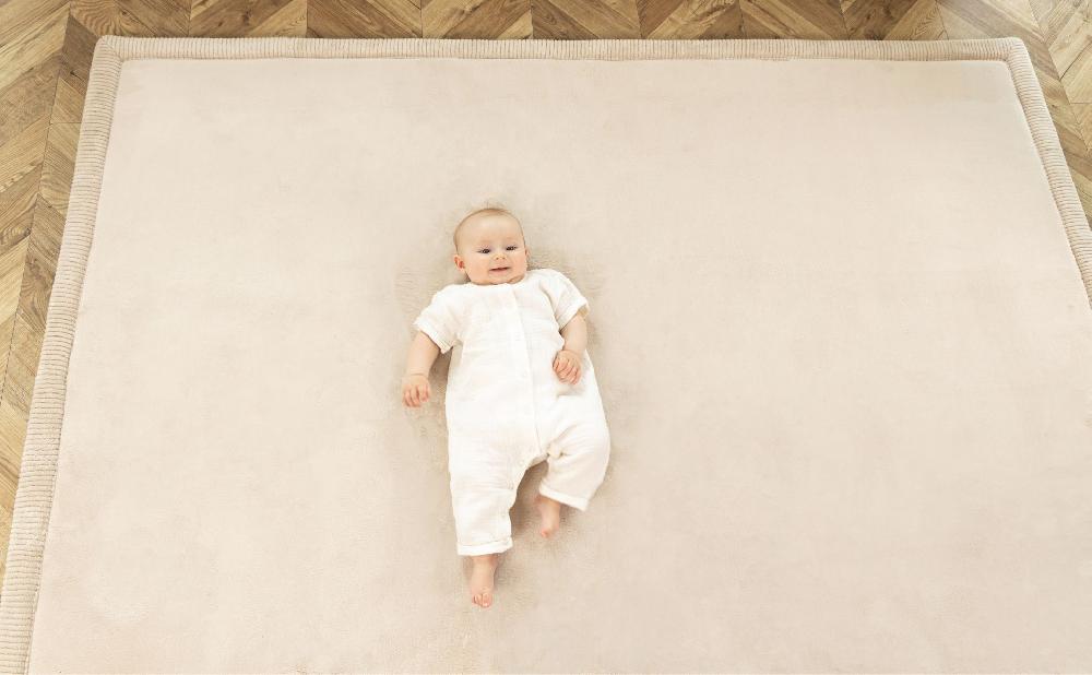 babymarkt Samtmatte-Spielmatte für Baby 200 x 150 cm Beige Exklusive Angebote