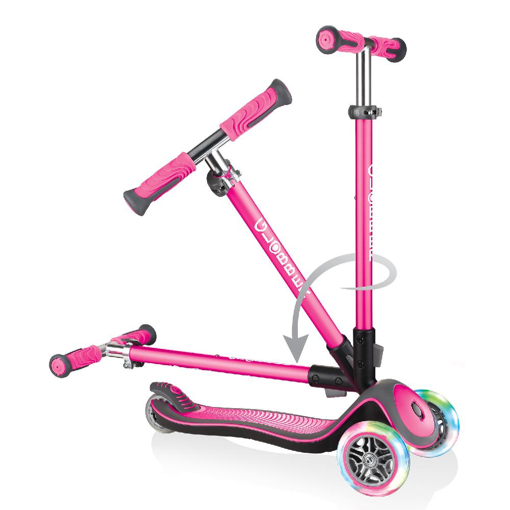 babymarkt Scooter ELITE DELUXE LIGHTS mit Leuchtrollen pink Riesige Ersparnisse