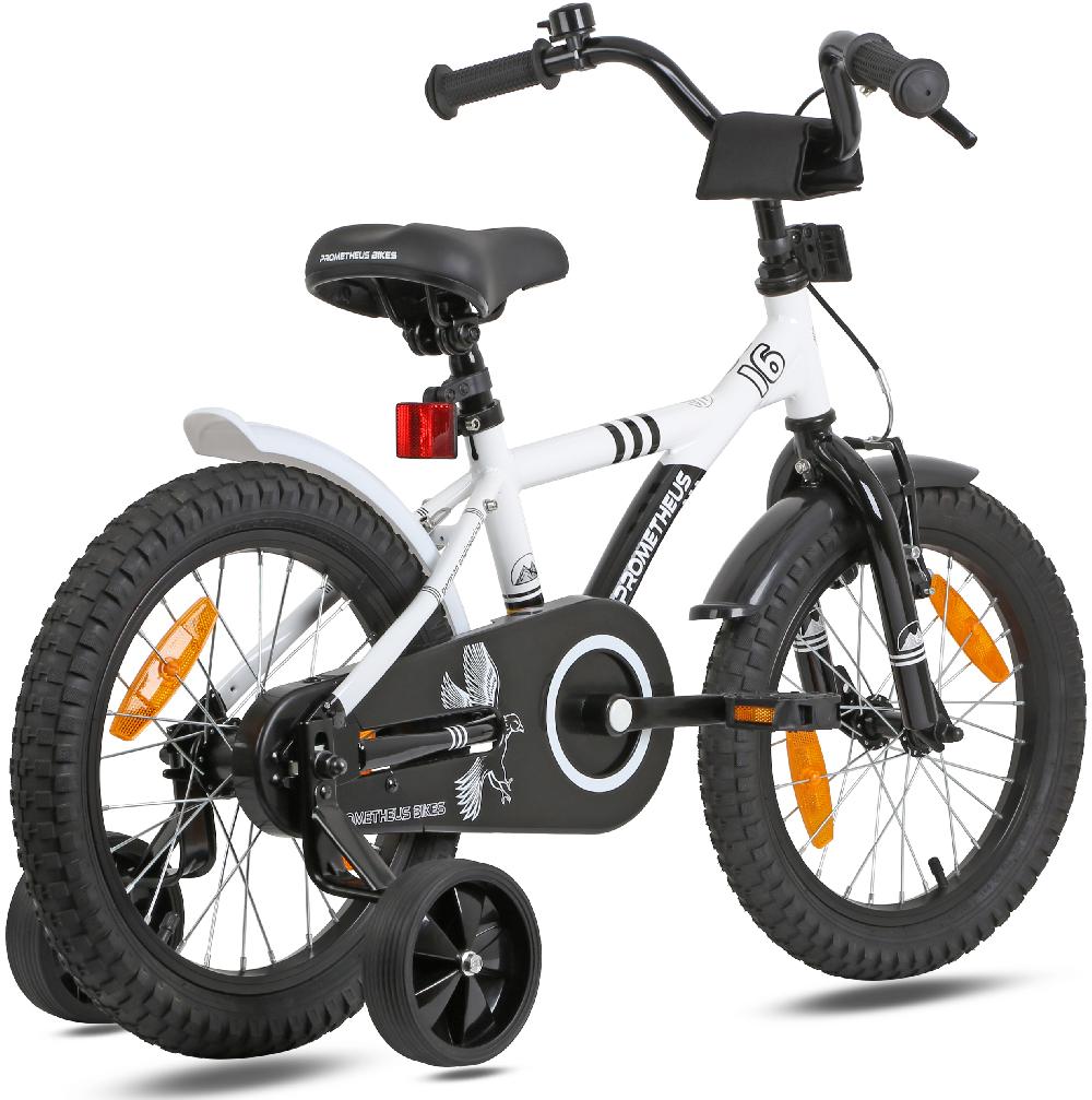 babymarkt Kinderfahrrad 16" mit Stützräder weiß-schwarz Letzte 2 Tage