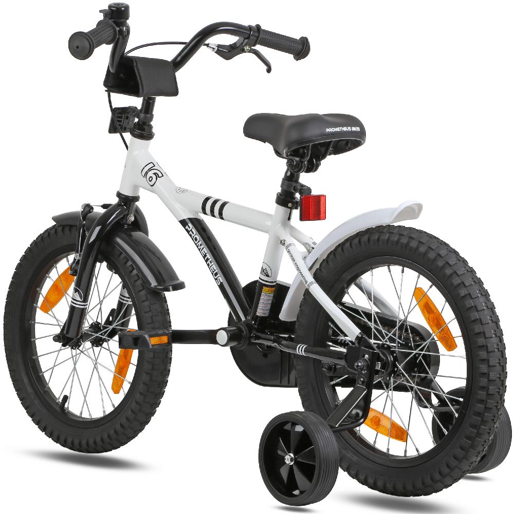 babymarkt Kinderfahrrad 16" mit Stützräder weiß-schwarz Letzte 2 Tage
