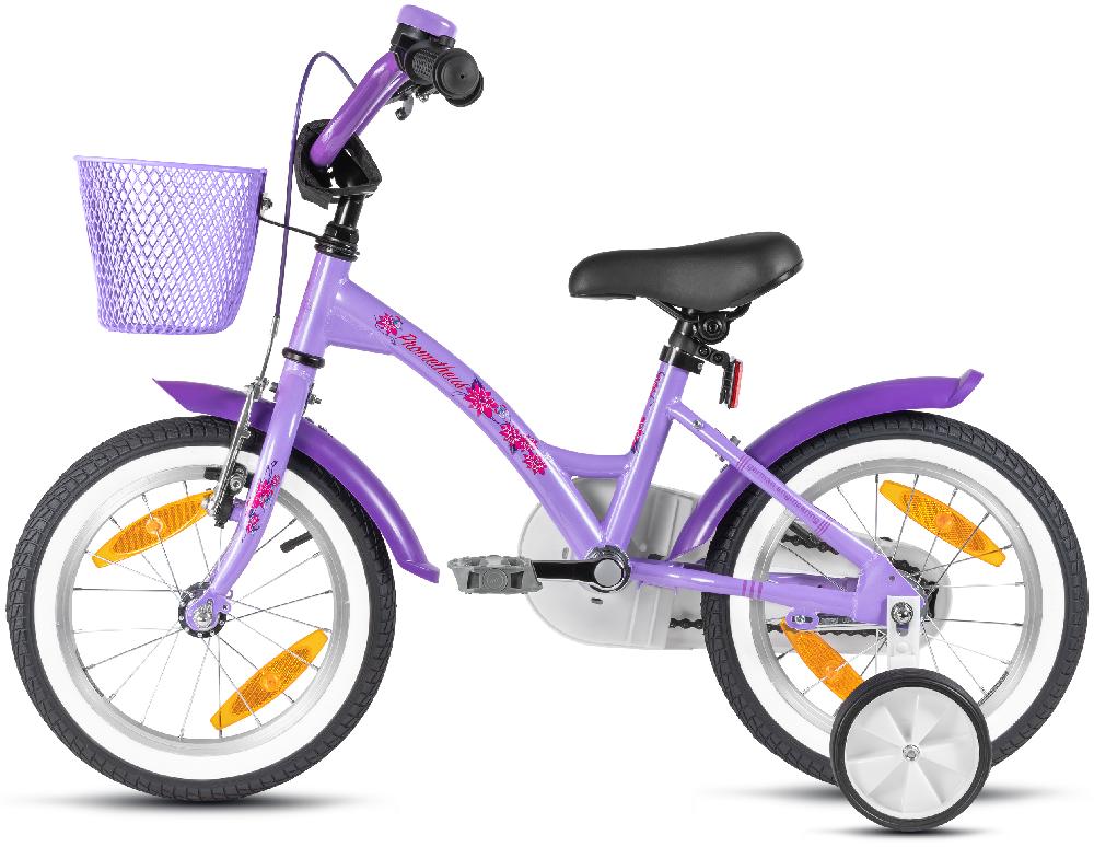 babymarkt Kinderfahrrad 14" mit Stützräder violett-weiß Bis zu 60% Rabatt
